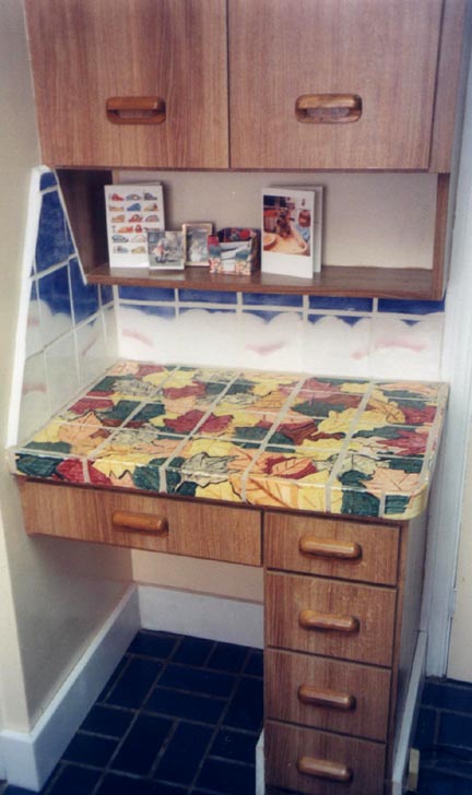 Shaker Heights Ohio Ceramic Tile Kitchen by George Woideck of Artisan Architectural Ceramics